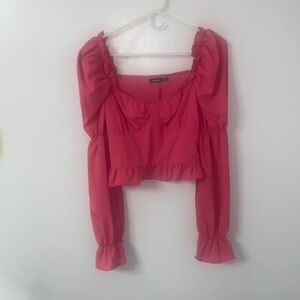 BOOHOO CROP BLOUSE